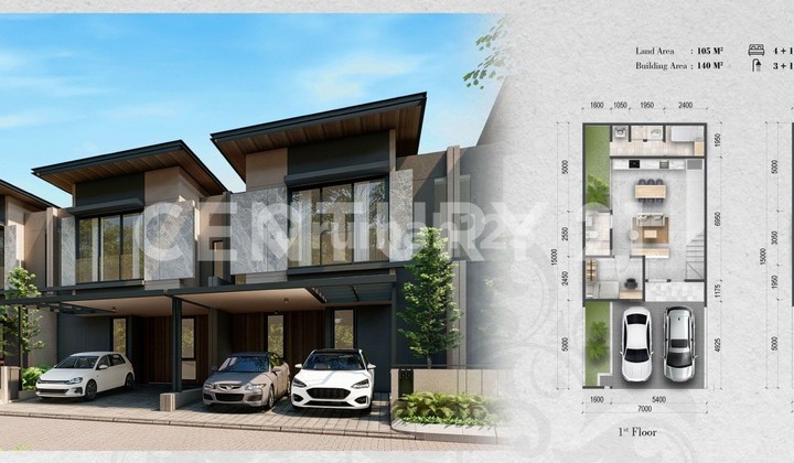 Cluster Vastu Jakarta Garden City Rumah Konsep Modern Minimalis