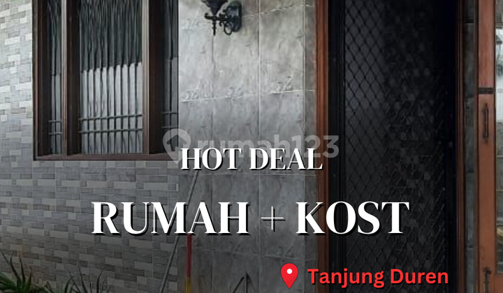 Hot Deal - Rumah + Kost Aktif Tanjung Duren, Jakarta Barat