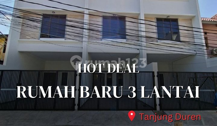 Hot Deal - Rumah Baru 3 Lantai Tanjung Duren