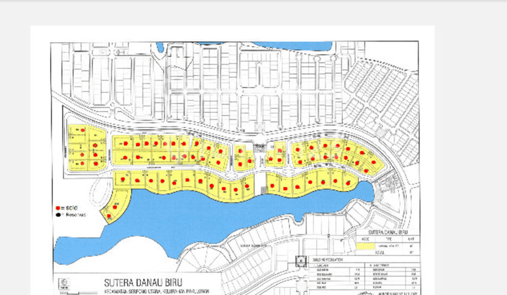 3 Kavling Lagi  Dari 67 Unit Di Daerah Danau Biru Alam Sutra 