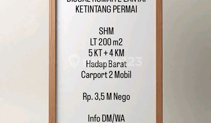 Dijual Rumah 2 Lantai Ketintang Permai 1