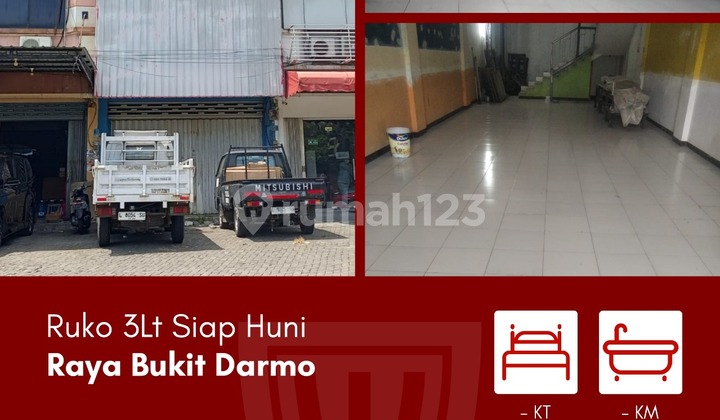 Disewakan Ruko 3 Lantai di Bukit Darmo di Hr Muhammad di Darmo Permai