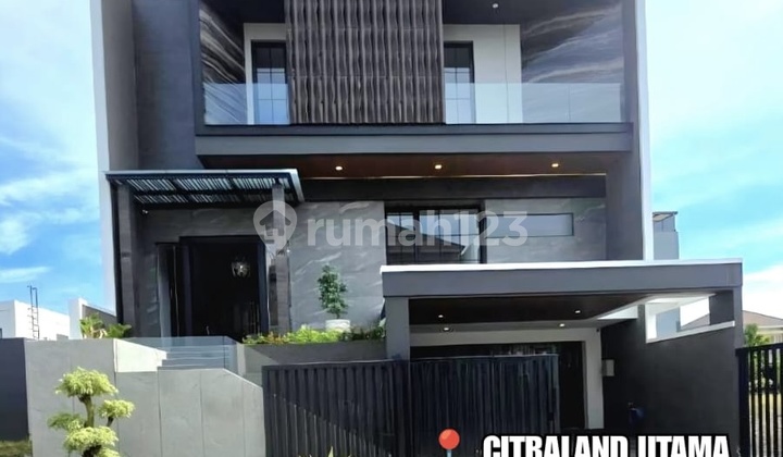 Dijual Rumah 3 Lantai Modern Luxury Citraland Utama Surabaya Barat dengan Lift