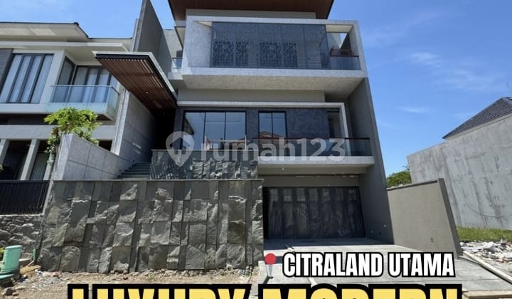 Dijual Rumah 3 Lantai Cluster Favorit Citraland Utama Surabaya Barat Luxury House