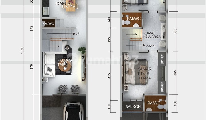 Modern Minimalist Residence, Resort-Style Views in Tugu Depok 2