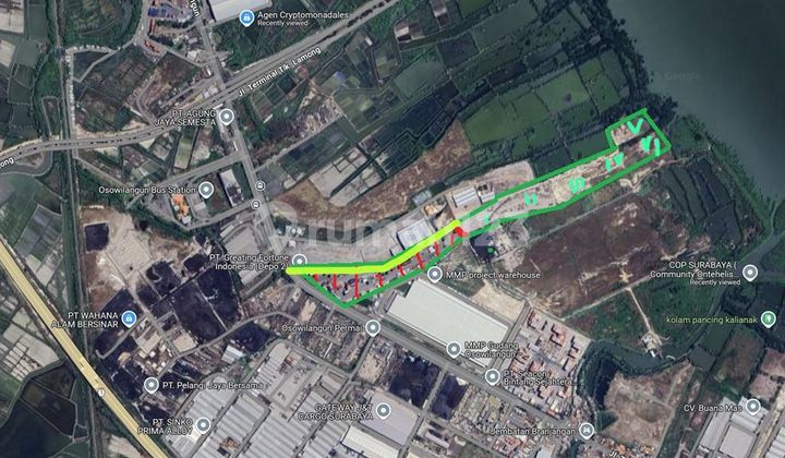 Disewakan Lahan Komersial di Jl. Gresik, Tambak Osowilangon