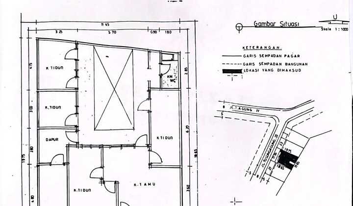 Dijual Rumah Hitung Tanah Jl. Tulungagung, Surabaya Pusat 2
