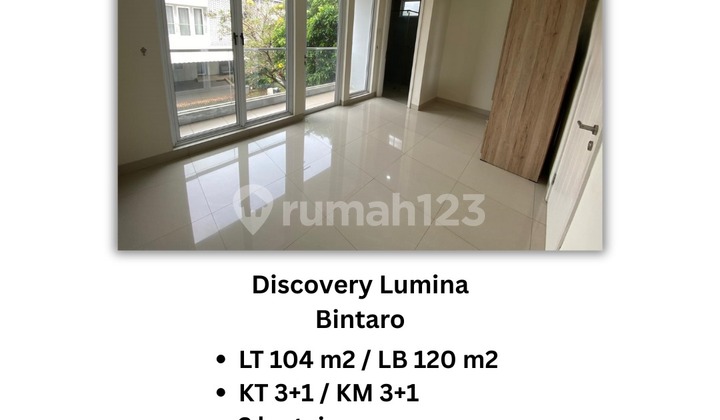 Rumah Siap Huni Discovery Lumina Bintaro