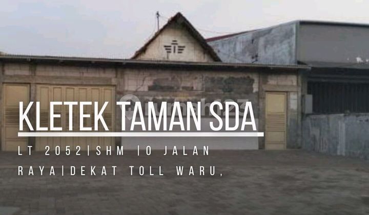 Jual Rumah Harga Tanah Di Jalan Raya Kletek Taman  1