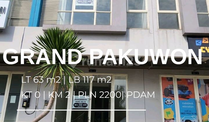 Shop House For Rent At Grand Pakuwon 1