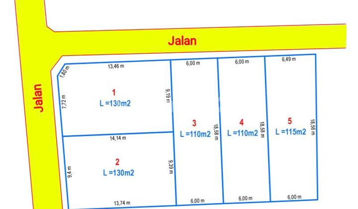 Tanah Kavling Luas Mulai 1.1 Are Di Denpasar Barat Gp