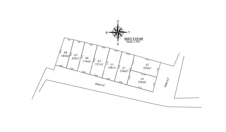Tanah 183.0 M² Shm Di Cargo Denpasar Gp