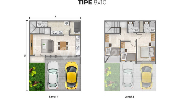 For Rent‼️ Millennial House in PIK 2 -⁠ ⁠Size 8 X 10 Unfurnished, Ready 1