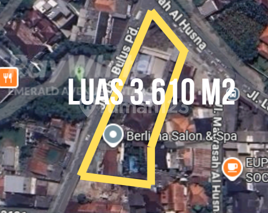 Lahan Komersial 3.610 M2 di Jalan Raya Lebak Bulus, Hook & SHM