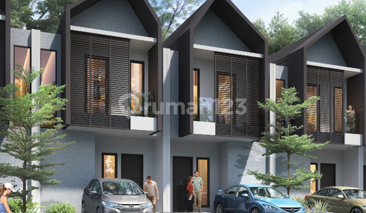 Rumah Baru 2 Lantai Tipe Lily 5x12 di Cluster Melia Hyra Graha Raya, Bintaro Tangerang Selatan