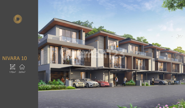 Rumah Baru Hook 3 Lantai di Nivara Dharmawangsa - Semua Kamar Ensuite