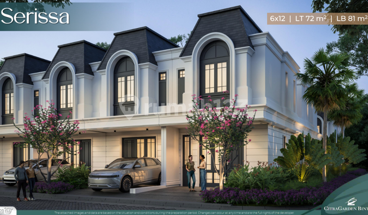 Rumah Baru di Citra Garden Bintaro CGB Strategis Tangsel 3KT Dekat MRT TJ KRL akses Toll Mall View Danau