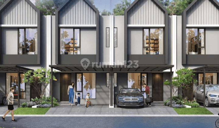 Rumah 2 lantai DP 0% Smart Door Lock Vazza Living Tipe Pearl X2 5 menit tol unit terbatas Free Biaya Surat Bintaro, Tangerang Selatan 2