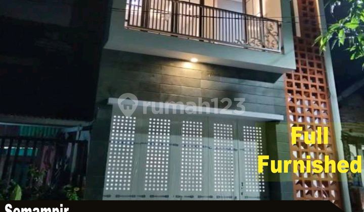 3-Story Furnished House for Rent Cheap Semampir Surabaya 1