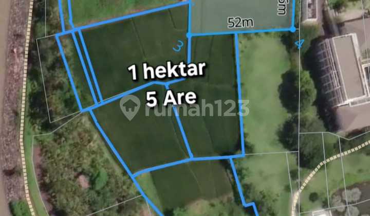 For Sale: 1 Hectare Tourism Land Near Lebih Beach, Gianyar - Strategic Location