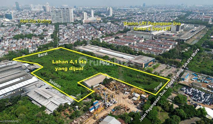 Jual Cepat, Tanah Luas Lokasi Strategis Harga Dibawah NJOP Di Kelapa Gading