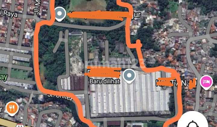 Jual Cepat Dibawah NJOP, Tanah+Bangunan Ex Pabrik Strategis Di Bogor Timur, Nego 