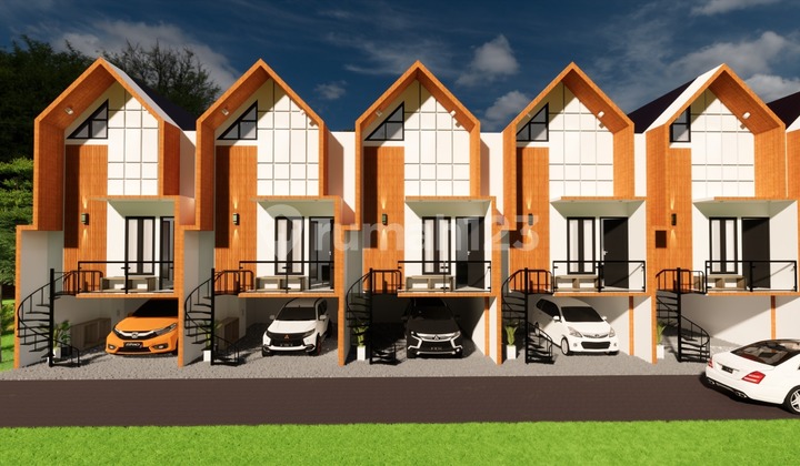 Rumah 2 Lantai Berkonsep Scandinavian Lokasi Dekat ke Pintu Toll Rumah 2 Lantai Berkonsep Scandinavian Lokasi Dekat ke Pintu Toll