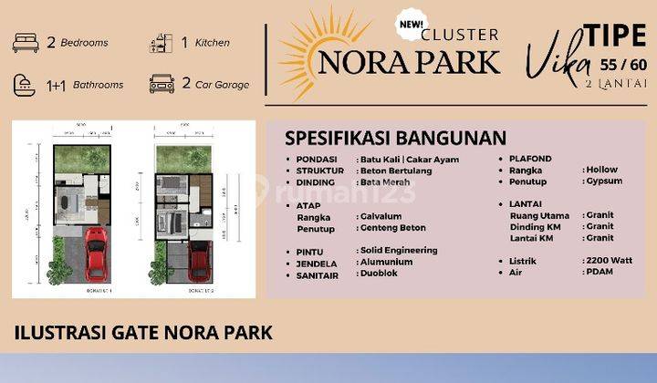 Rumah murah Bedali Indah tahap 4 Lawang Malang 2 lantai bisa KPR 2