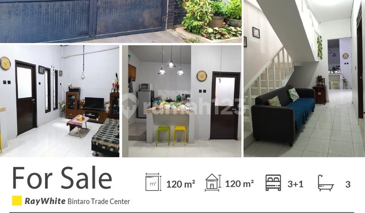 Hot Sale!! Rumah Di Villa Bintaro Regency Shm Lt 120 Lb 120 Cuma 1.285 M