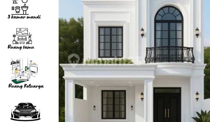 Rumah Design Mewah Siap Bangun 3 Kt 3 Km Grand Mansion Dekat Kampus Unila Jalan Cengkeh Rajabasa