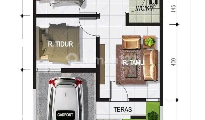 Rumah Termurah Dekat Stasiun. Pondok Rajeg Dekat Perbatasan Kalimulya Depok 2