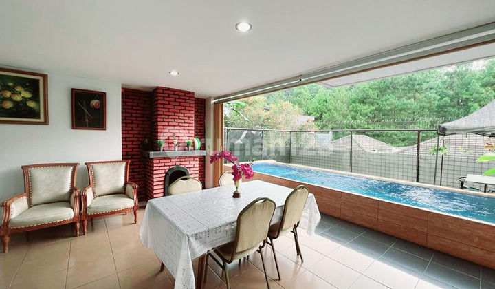 House Price Drop: 3-Story Villa with Private Pool and Rare View in Dago Pakar Resort, Dago Bandung 2