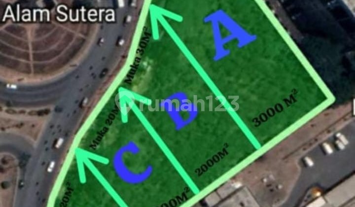 DISEWAKAN KAVLING KOMERSIAL ALAM SUTERA SERPONG TANGERANG SELATAN