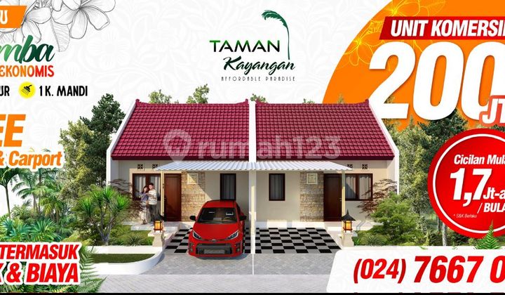 Dijual Rumah di Cluster Taman Kayangan BSB Mijen | ALL IN 5 JUTA FREE DP & BIAYA BIAYA 