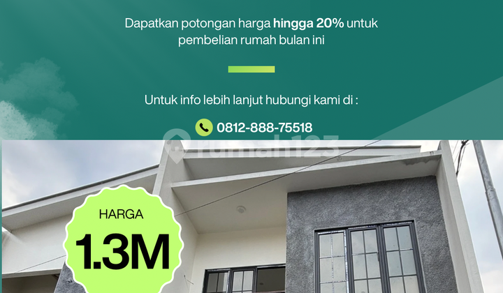Rumah 2 Lantai Dekat Perkantoran