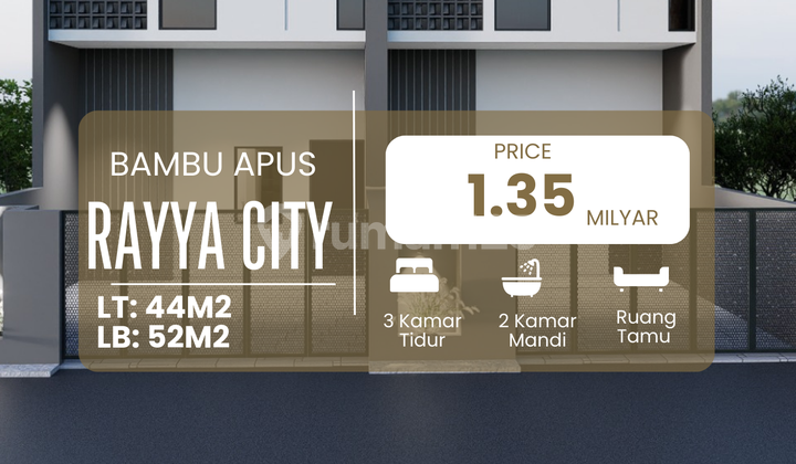 Rumah 2 Lantai Bambu Apus 1