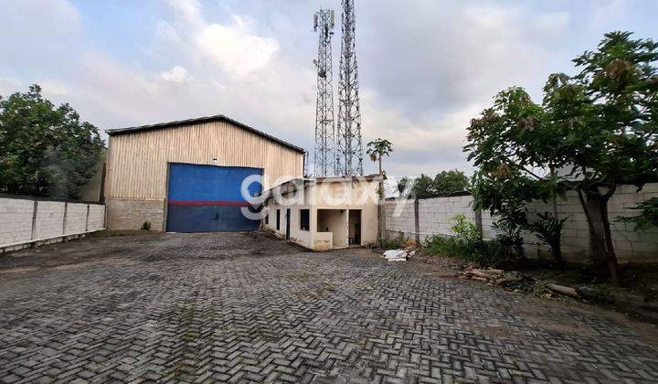 Gudang nol jalan dekat tol romokali sari n tol sumo dekat citra land lengkap dgn hoist crane 3 ton 1