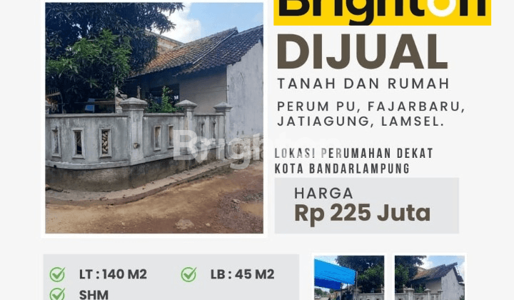 RUMAH JATI BARU JATI AGUNG LAMPUNG SELATAN 1