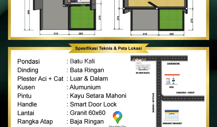 Cangkorah Kmc3 Lt60 Lb45 Mezanin Murah Murah Murah 7km Dr Tol Baros 2