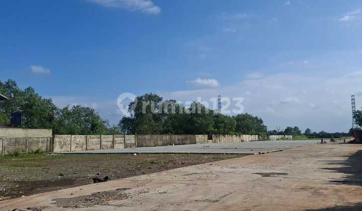 Disewakan Tanah Open Yard di Marunda Bekasi, Ada Paving Block