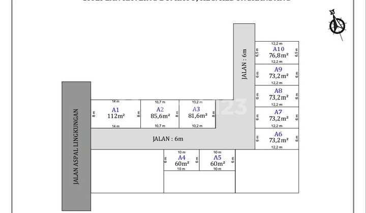 Kavling Siap bangun, SHM Split, Poros Jalan