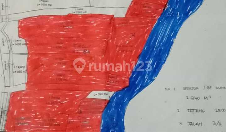 Bali Kemenuh Sukawati Luas 3,5 Hektar.kuning Rp 300 Juta/Are