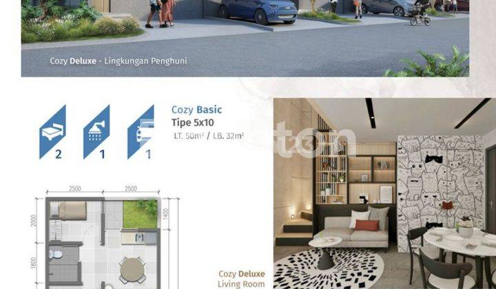 RUMAH HUNIAN 1½ LANTAI KONSEP MEZZANINE DI SRIMAYA RESIDENCE BEKASI - SUMMARECON GROUP  2
