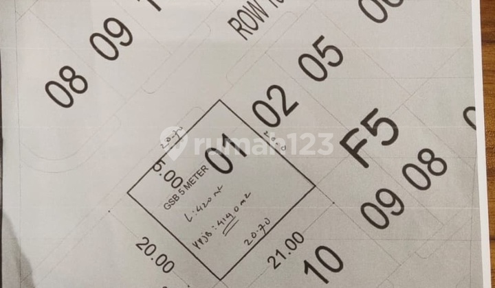 Dijual Kavling Tanah 414 m2 SHM di Versailles BSD City, Tangerang dekat Gerbang Tol BSD