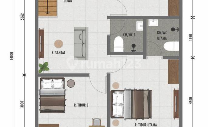 FOR SALE Rumah Brand New Lokasi Strategis di BSD Nusaloka  2