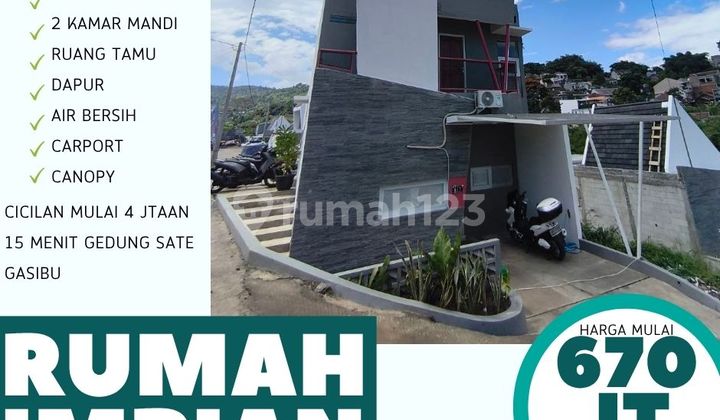 Rumah Murah Siap Huni, Lokasi Aman Dan Nyaman Strategis Di Padasuka Bandung