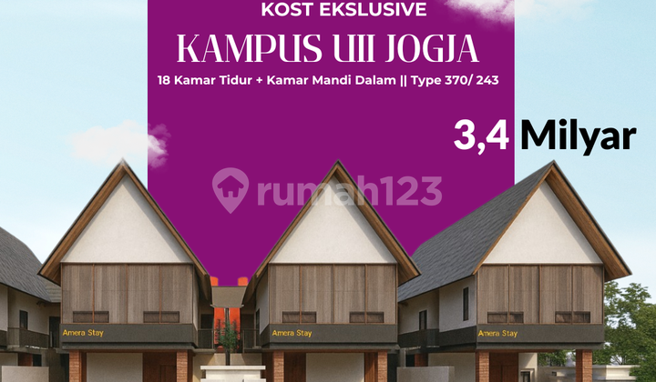 Dijual Kos Jogja: Dekat Kampus UII Pusat, 18 Kamar Kos, Potensi Sewa Tinggi Dijual Kos Jogja: Dekat Kampus UII Pusat, 18 Kamar Kos, Potensi Sewa Tinggi