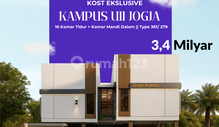 Dijual Kos Jogja: Mepet Kampus UII Pusat, Area Padat Kos, SHM Dijual Kos Jogja: Mepet Kampus UII Pusat, Area Padat Kos, SHM