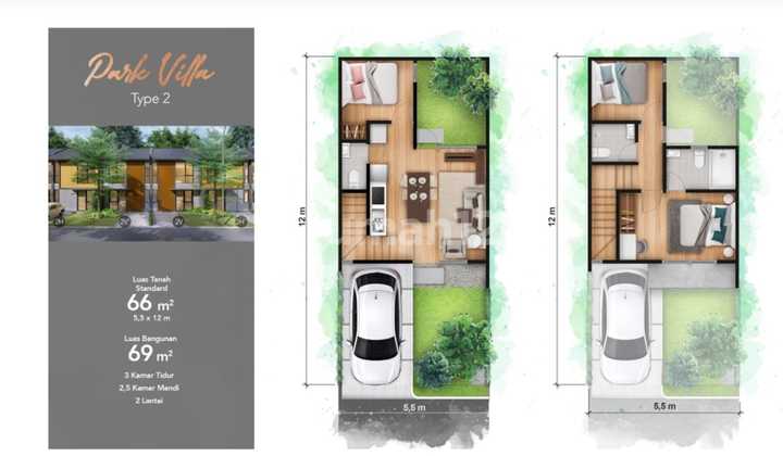 Disewakan Rumah Nyaman Siap Huni 3 Kamar Tidur 2