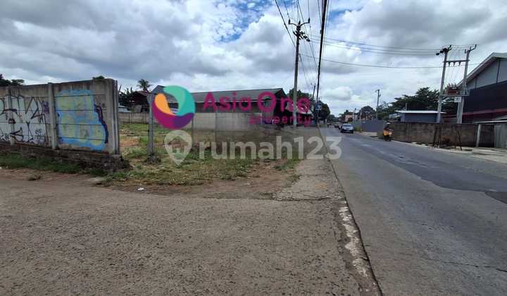 Land for Rent on Main Road in Curug Gunung Sindur
